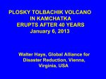 plosky tolbachik volcano in kamchatka erupts after 40 years