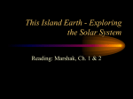 This Island Earth - Exploring the Solar System