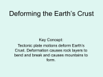 Deforming the Earth`s Crust