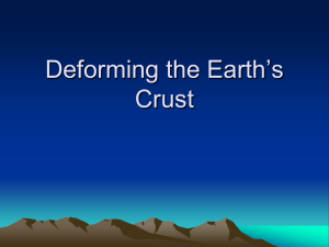 Deforming the Earth`s Crust