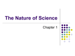 The Nature of Science - Clinton Public Schools