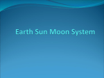 Earth Sun Moon System