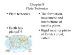 Chapter 8 Plate Tectonics