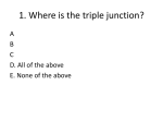 1. Where is the triple junction?