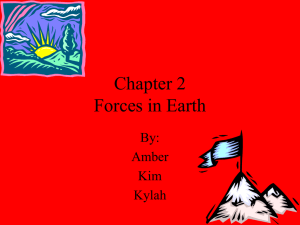 Forces in Earth