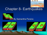 Chapter 8- Earthquakes