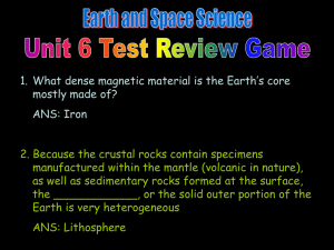 Use the following list to match to the statements below: Seismic