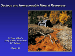 Geology and Nonrenewable Mineral Resources G. Tyler Miller`s