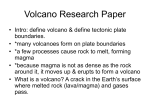 Volcano Research Paper