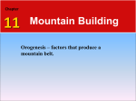 mountain building textbook notes