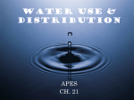 WATER USE & DISTRIBUTION