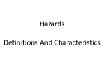 Hazards Definitions And Characteristics - Geog