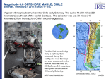 Magnitude 8.8 OFFSHORE MAULE, CHILE