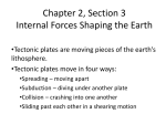 Chapter 2, Section 3 Internal Forces Shaping the Earth