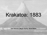 Krakatoa eruption of 1883 Megan Hurley, Sarah Noble, Tom Demmer
