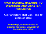 from natural hazards to disasters and disaster resilience