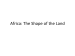 Africa: The Shape of the Land - Klicks-African-Asian-Wiki