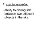 1. angular resolution