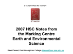 Year12 2007 Exam & Marking notes