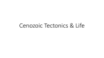 Cenozoic Tectonics & Life