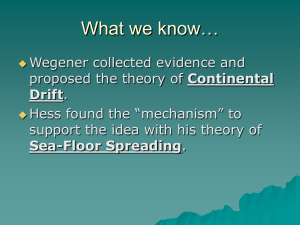 Plate Tectonics and Boundaries