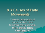 8.3 Causes of Plate Movements
