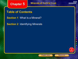 Chapter 5 Crystalline Structure of Silicate Minerals