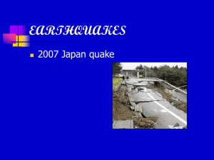 earthquakes - SCHOOLinSITES