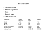 Mantle & Crust