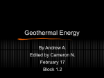 Geothermal Energy