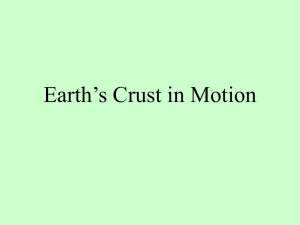 Earth`s Crust in Motion