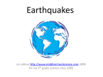 Earthquakes - Blountstown Middle School
