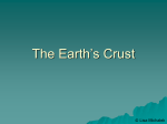 The Earth`s Crust - mrgsearthsciencepage