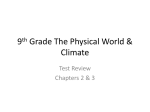 9th Grade The Physical World & Climate