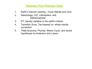 Summary from Previous Class