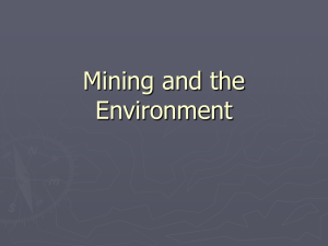 Mining and the Environment