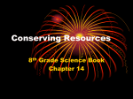 Conserving Resources