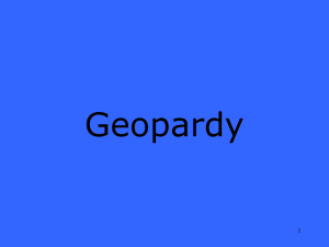 Geopardy - Fort Bend ISD