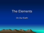 Elements on Earth