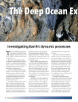 The Deep Ocean Exploration Institute T Investigating Earth’s dynamic processes