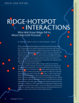 riDge-HotSpot  iNteractioNS what mid-ocean ridges tell us