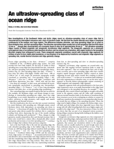 An ultraslow-spreading class of ocean ridge