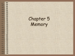 Chapter 5 Memory