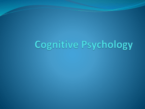 Cognitive Psychology