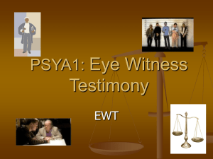 Eyewitness Testimony - The Grange School Blogs