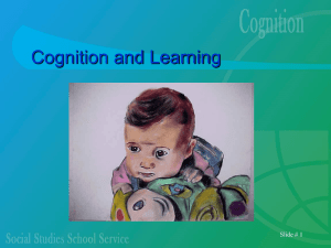 COGNITION & LEARNING