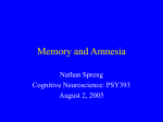 Amnesia at the movies - University of Toronto Mississauga