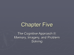 Chap 5: The Cognitive Approach II