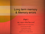 Long term memory & Memory errors
