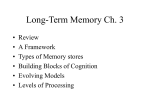 3. Memory and Encoding